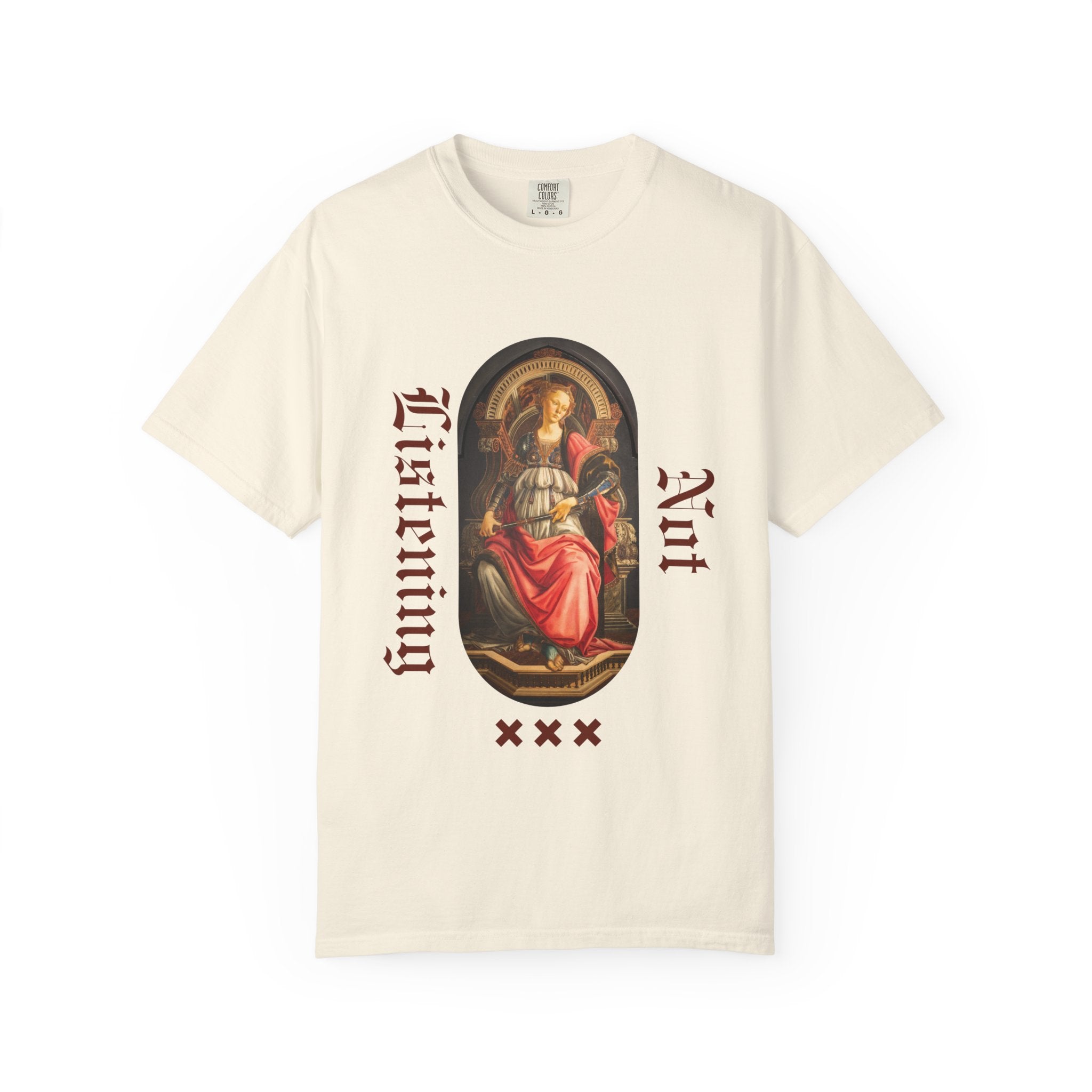 Art Vintage T-Shirt — 'Not Listening' Renaissance Graphic Tee
