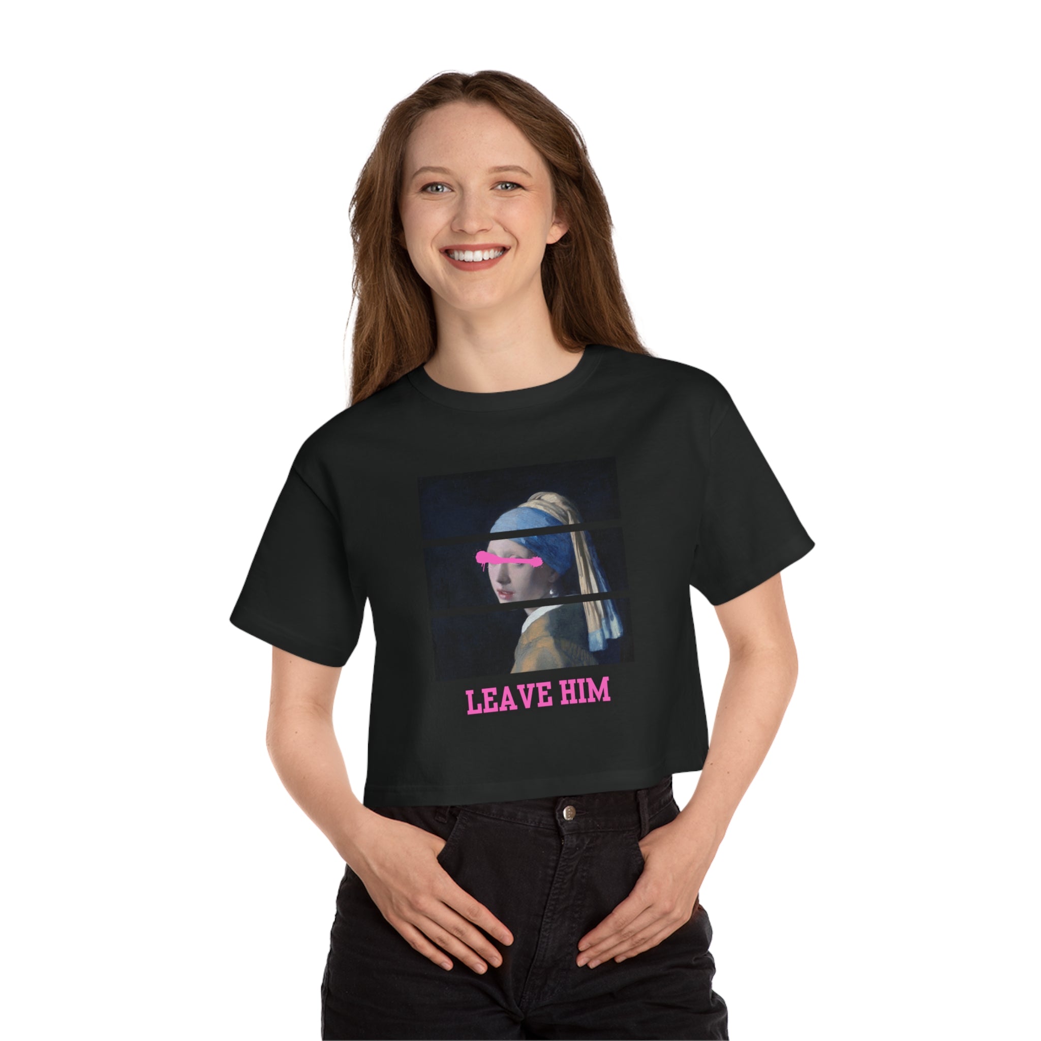 Champion Women's Heritage Cropped T-Shirt-Leave Him