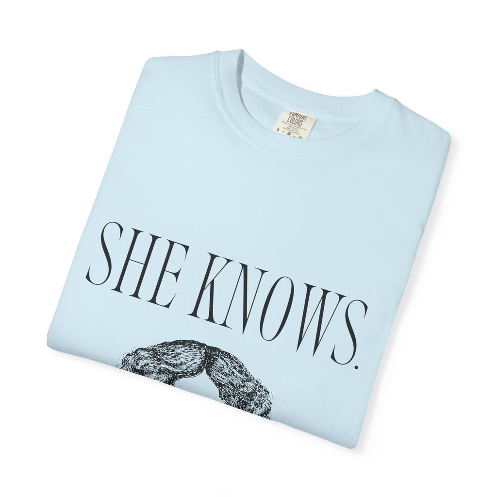 She Knows T-Shirt — Vintage Binoculars Graphic Tee