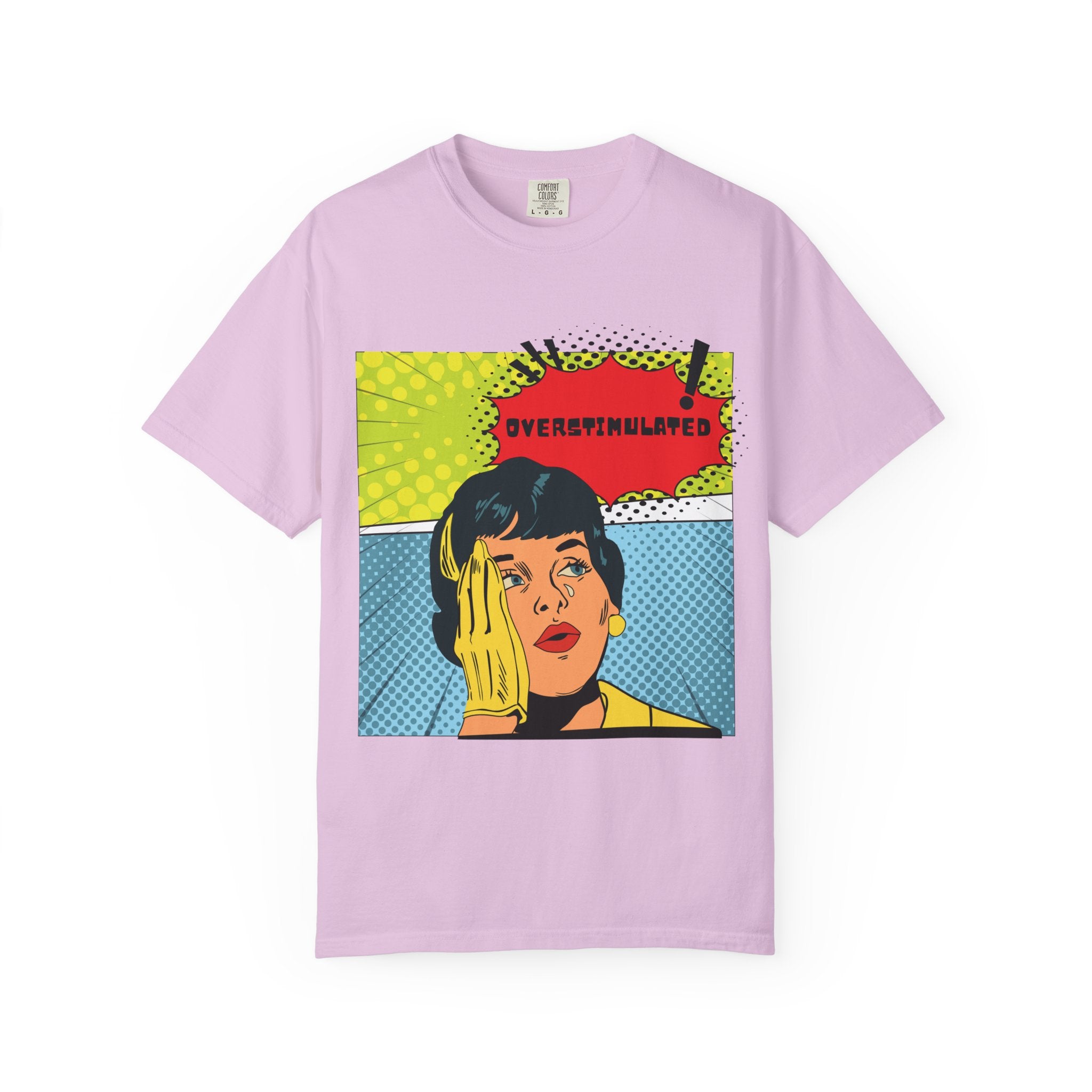 Pop Art 'Overstimulated' Graphic T-Shirt