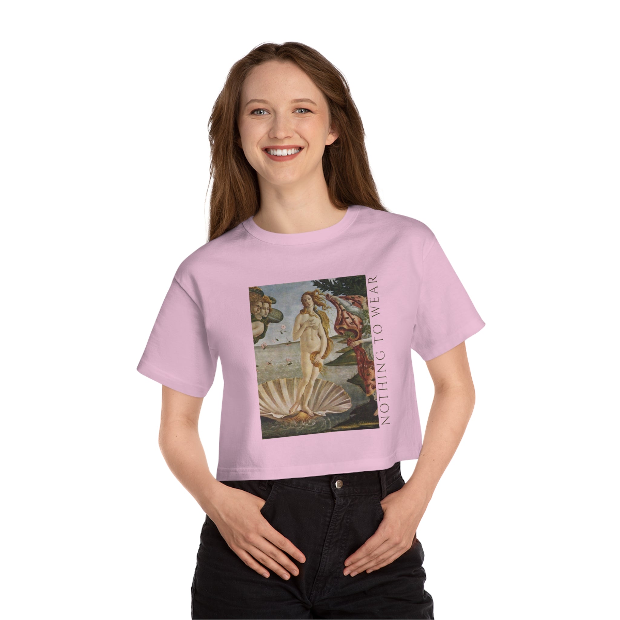 Cropped T-Shirt — 'Nothing to Wear' Vintage Venus Print