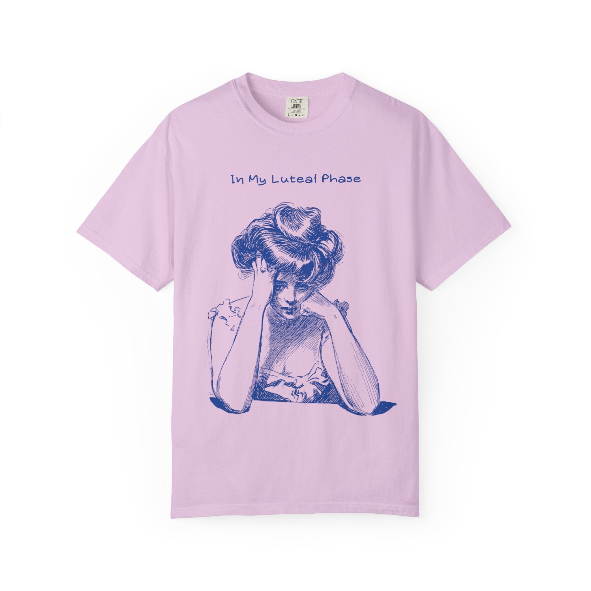 Luteal Phase Vintage Illustration Tee — "In My Luteal Phase" T-Shirt