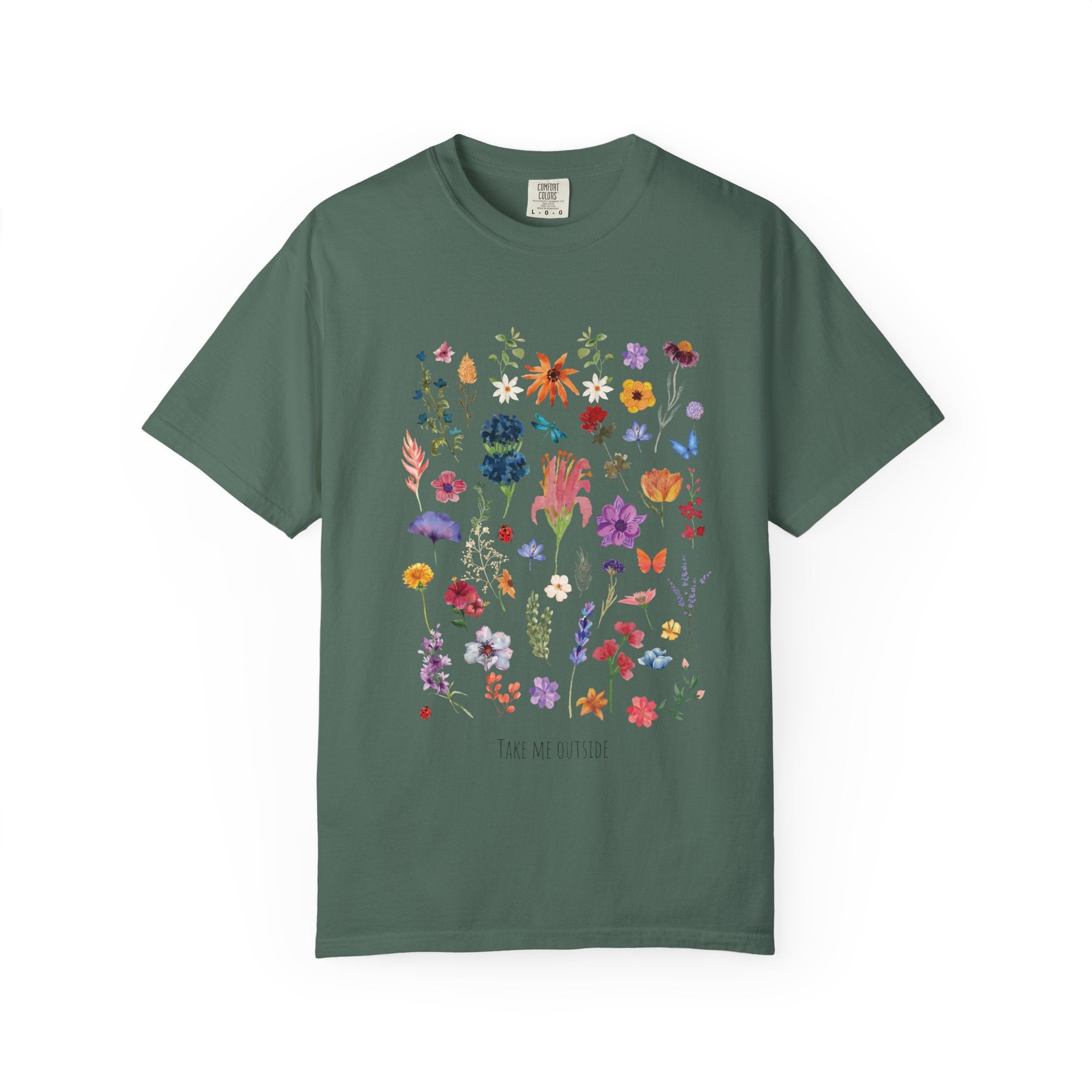 Floral Wildflower Bouquet T-Shirt — Take me Outside Graphic Tee