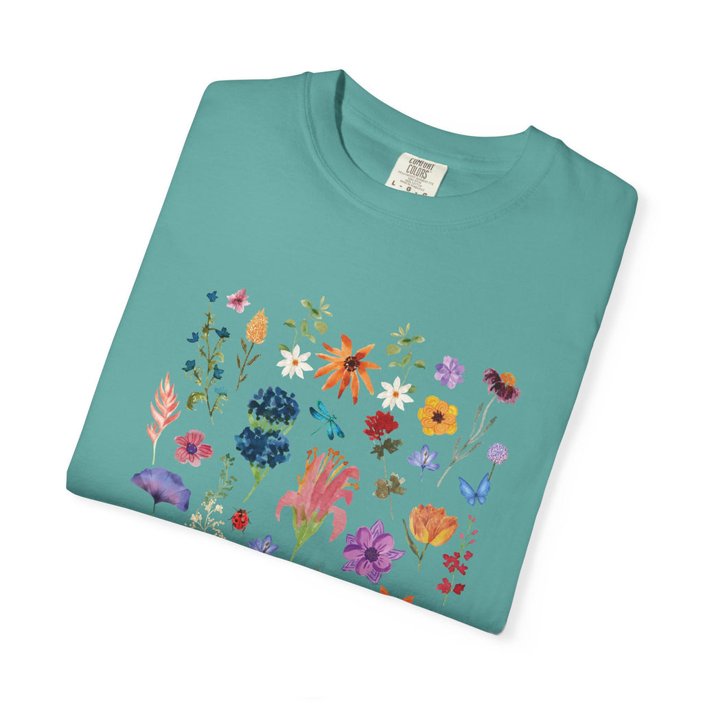 Floral Wildflower Tee — “The Mother” Graphic Botanical T-Shirt