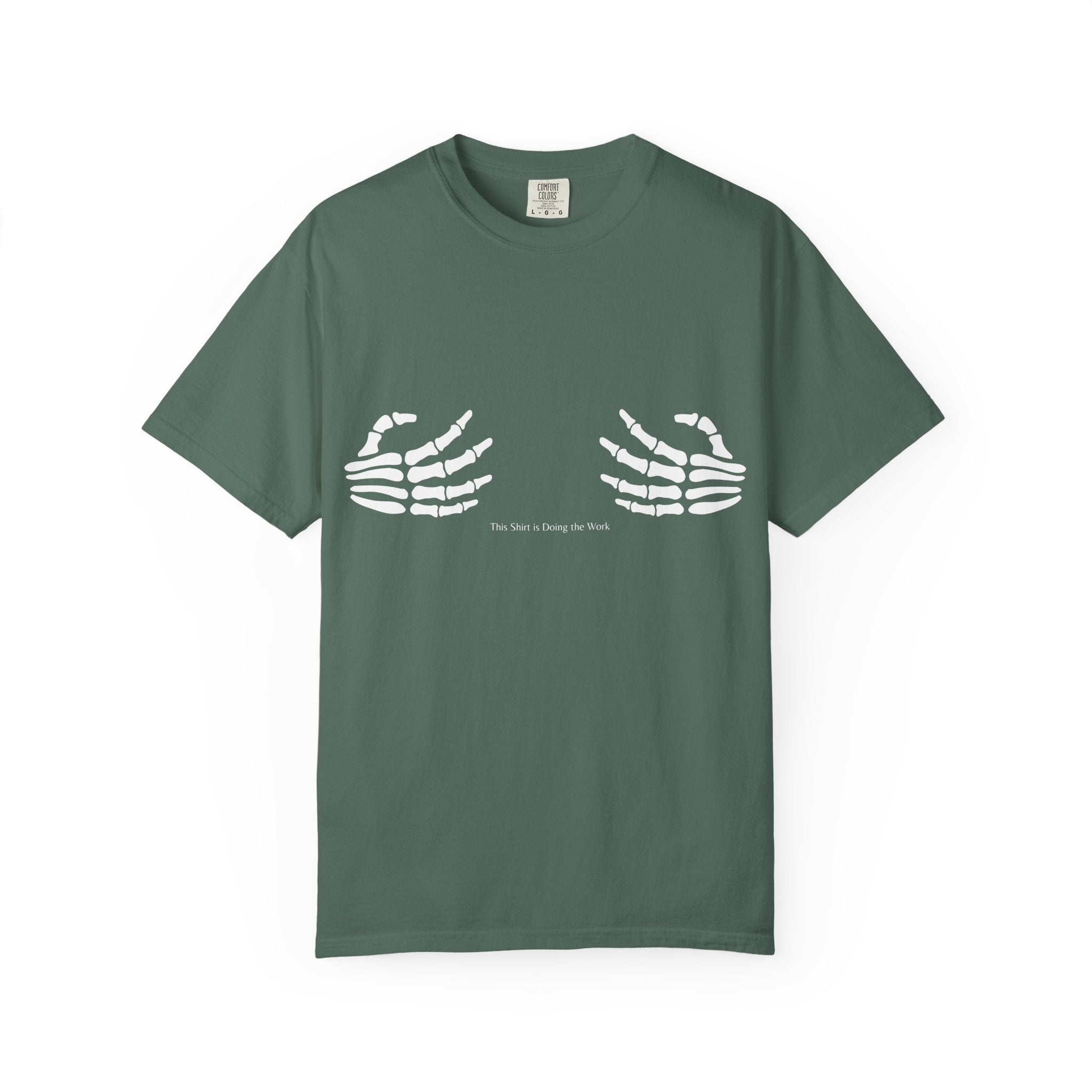 Skeleton Hands T‑Shirt — 'The Future Is Being Born' Graphic Tee