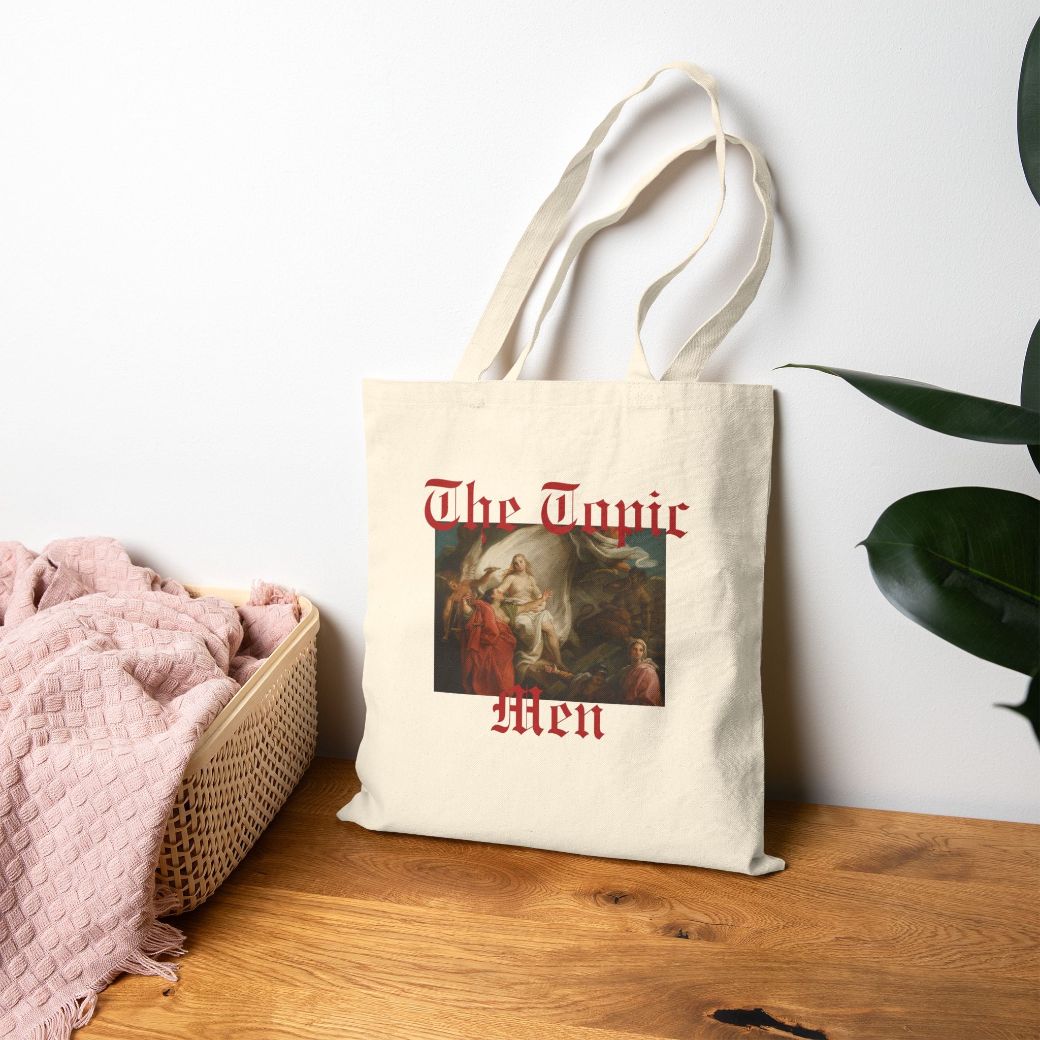 Tote Bag — 'The Toxic Men' Vintage Painting Tote for Feminist/Anti-Misogyny Activists