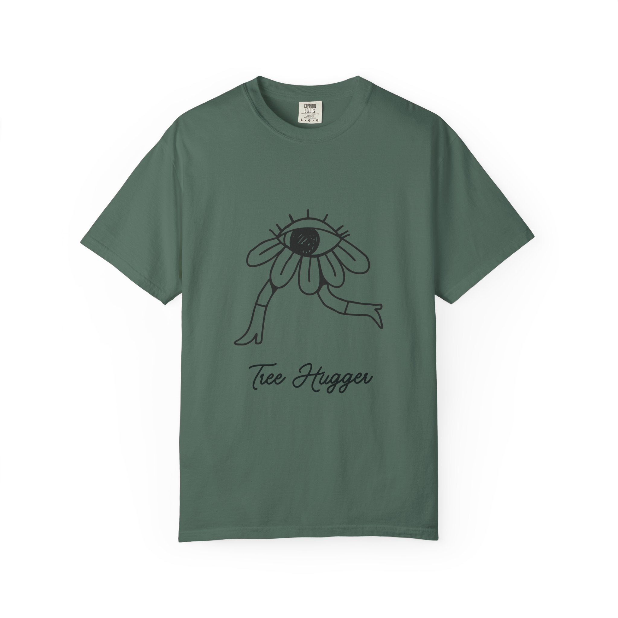 Tree Hugger Graphic T-Shirt — Daisy Eye Illustration