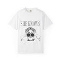 She Knows T-Shirt — Vintage Binoculars Graphic Tee