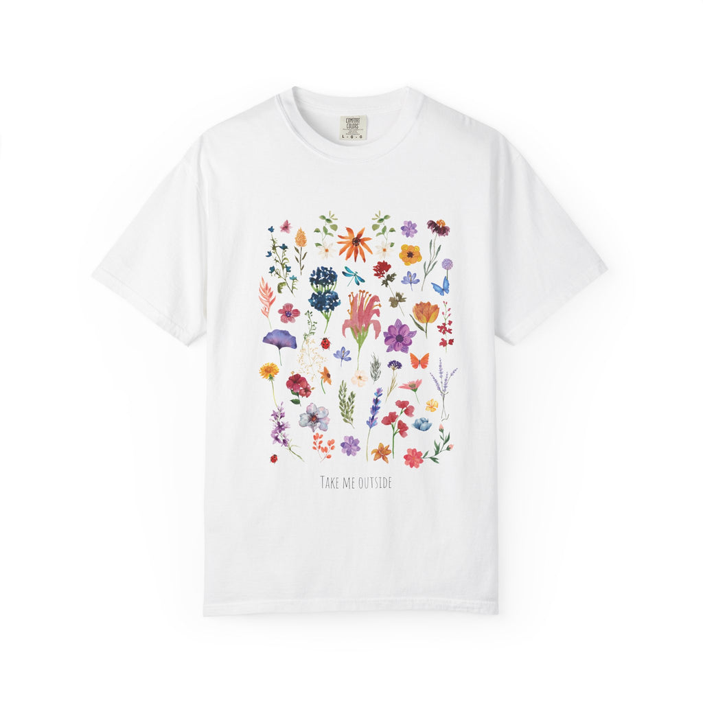 Floral Wildflower Bouquet T-Shirt — Take me Outside Graphic Tee