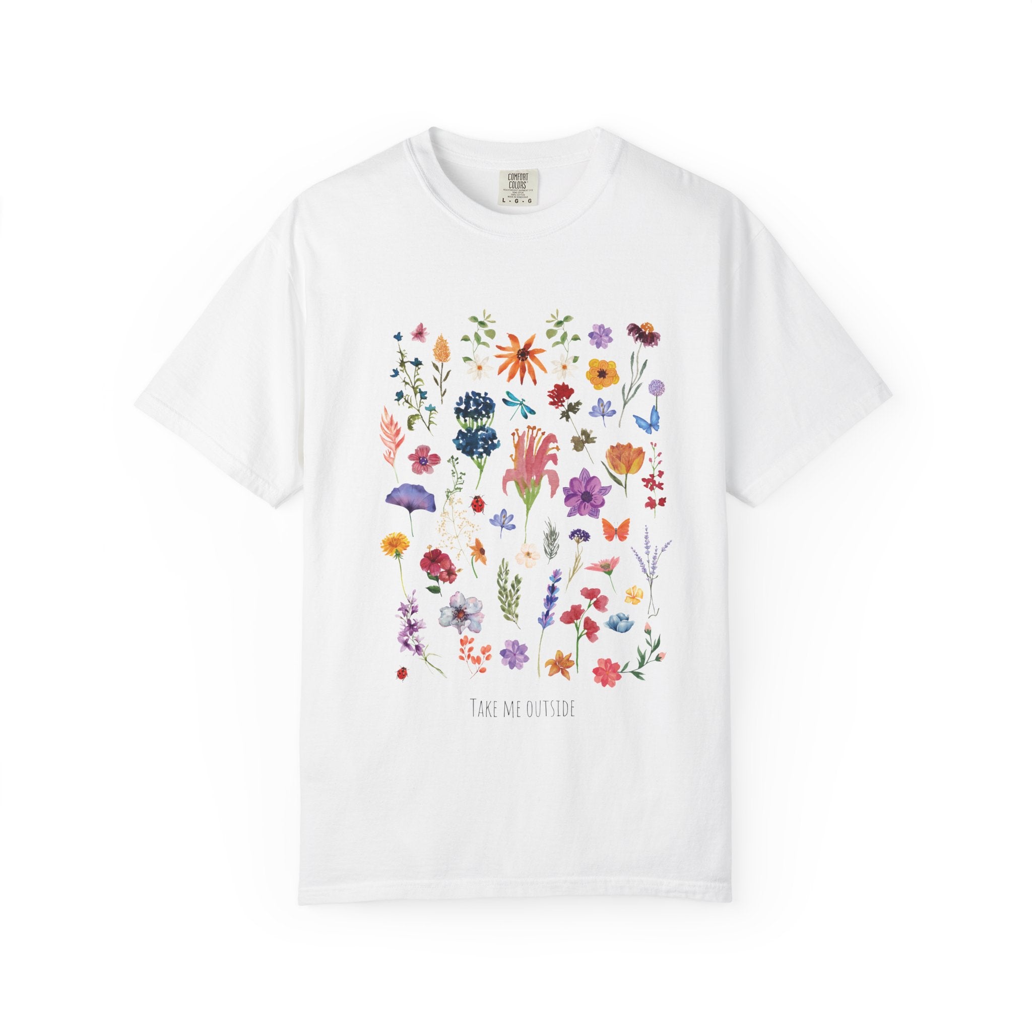 Floral Wildflower Bouquet T-Shirt — Take me Outside Graphic Tee