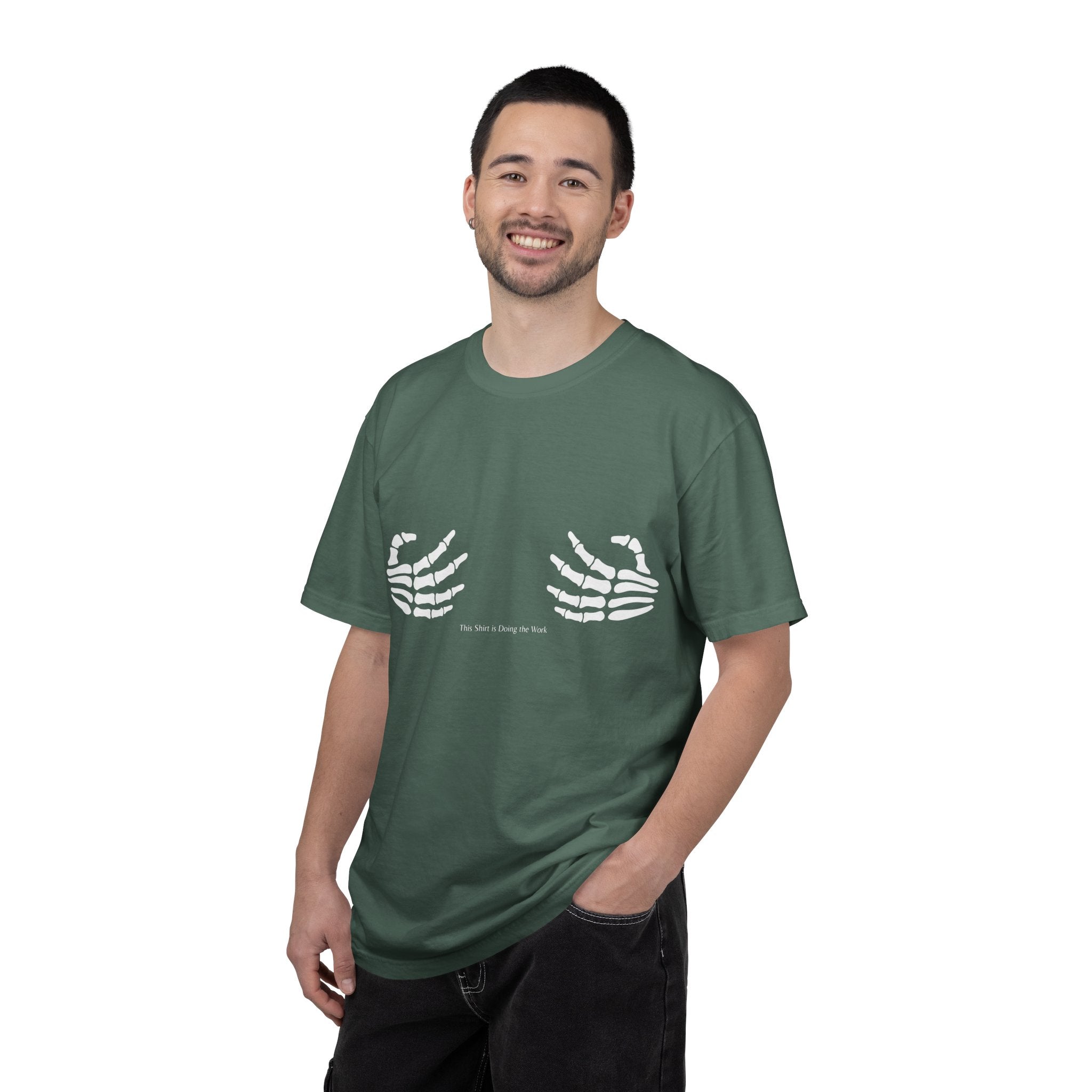 Skeleton Hands T‑Shirt — 'The Future Is Being Born' Graphic Tee