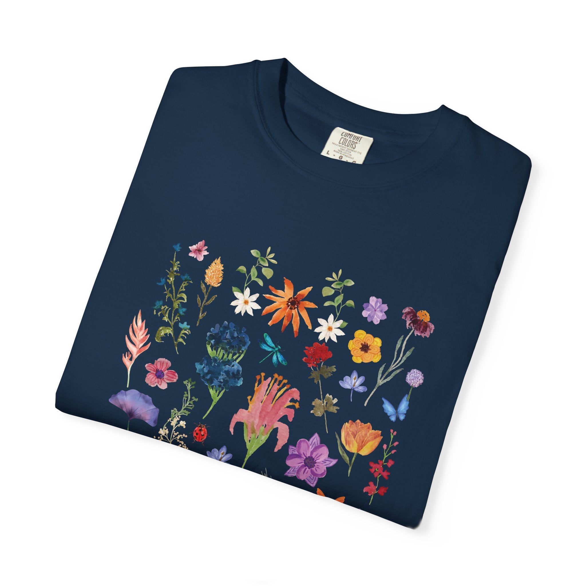 Floral Wildflower Tee — “The Mother” Graphic Botanical T-Shirt
