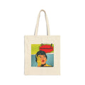 Pop Art Portrait Canvas Tote Bag – Retro Comic "EVERYTHING HURTS" Design