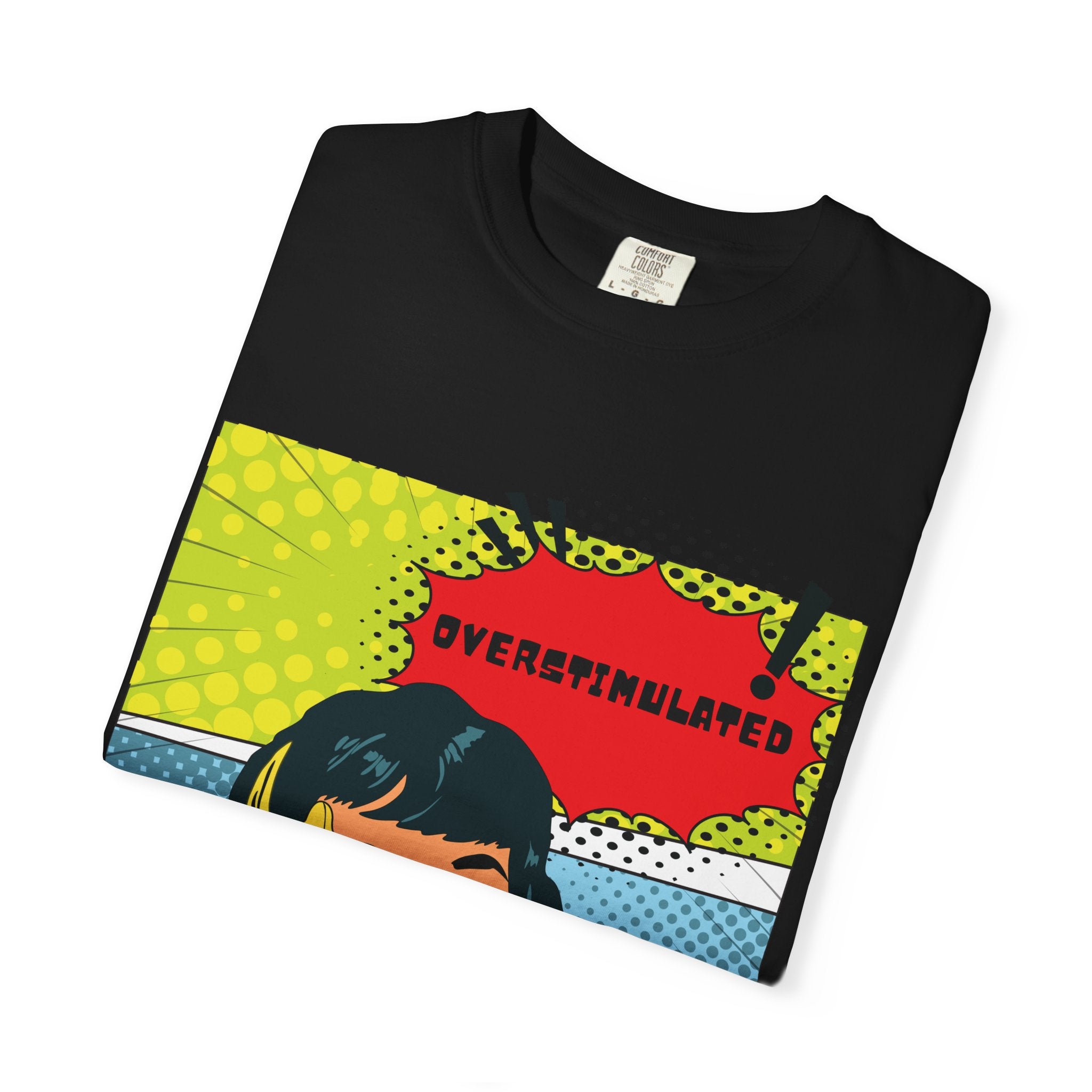 Pop Art 'Overstimulated' Graphic T-Shirt