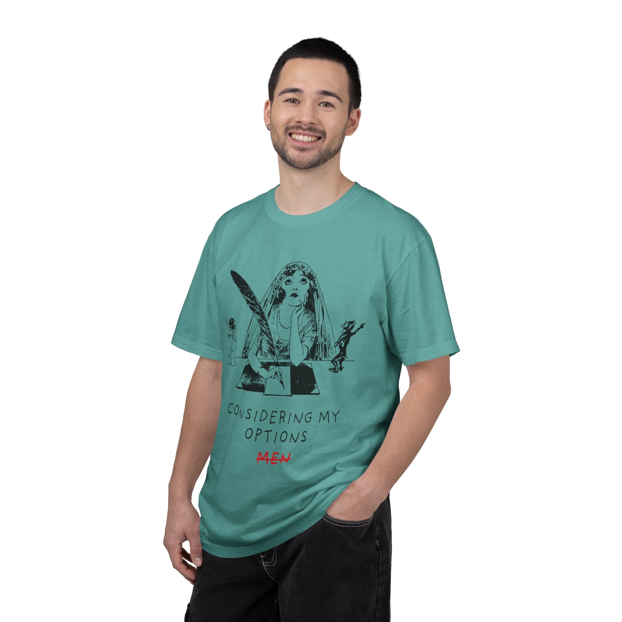 Considering My Options Men T‑Shirt — Feminist Graphic Tee