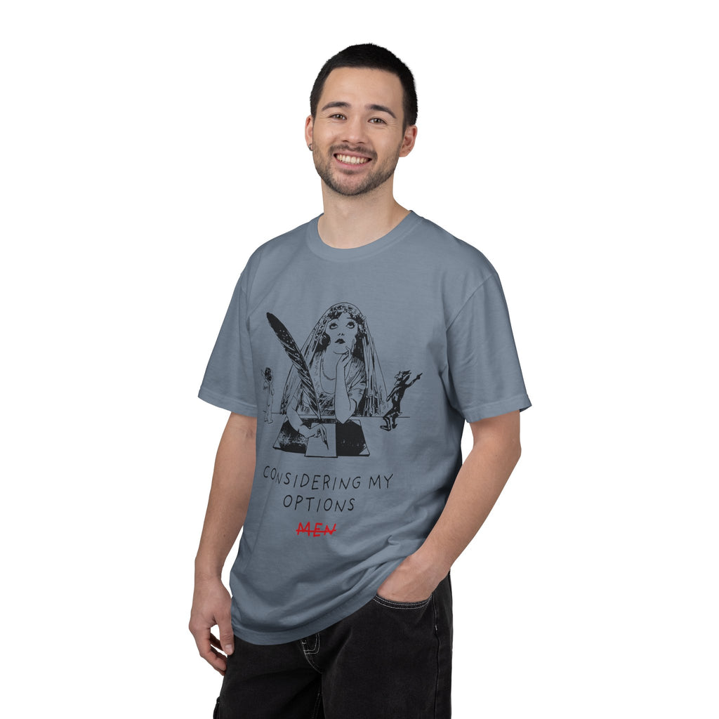 Considering My Options Men T‑Shirt — Feminist Graphic Tee