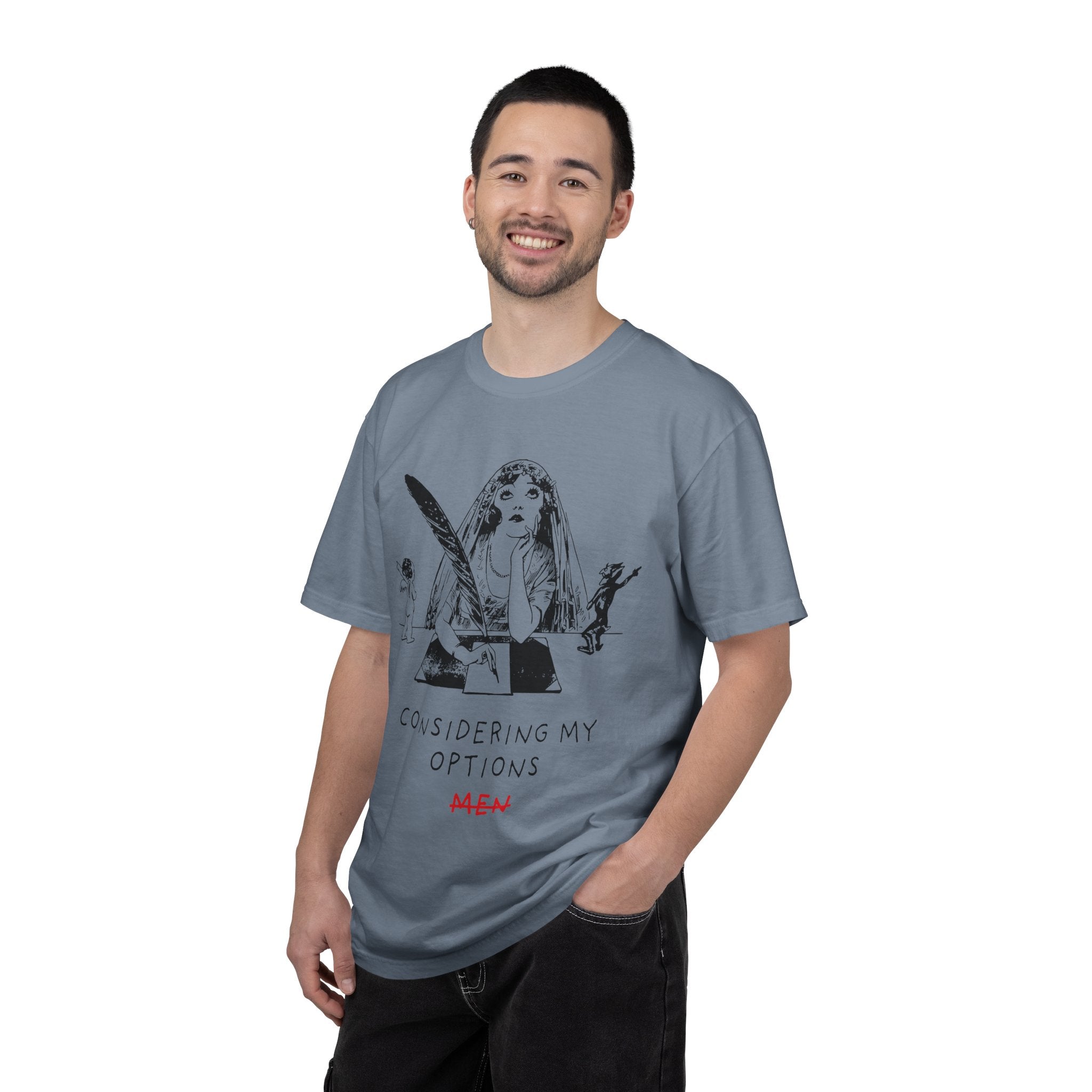 Considering My Options Men T‑Shirt — Feminist Graphic Tee