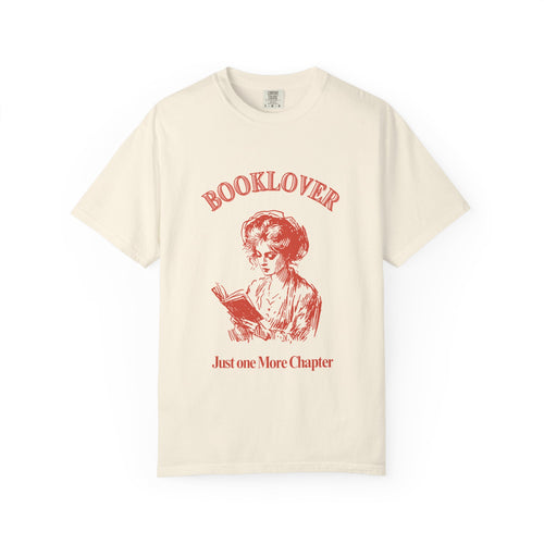 Booklover T-Shirt — "Just One More Chapter" Vintage Reader Tee
