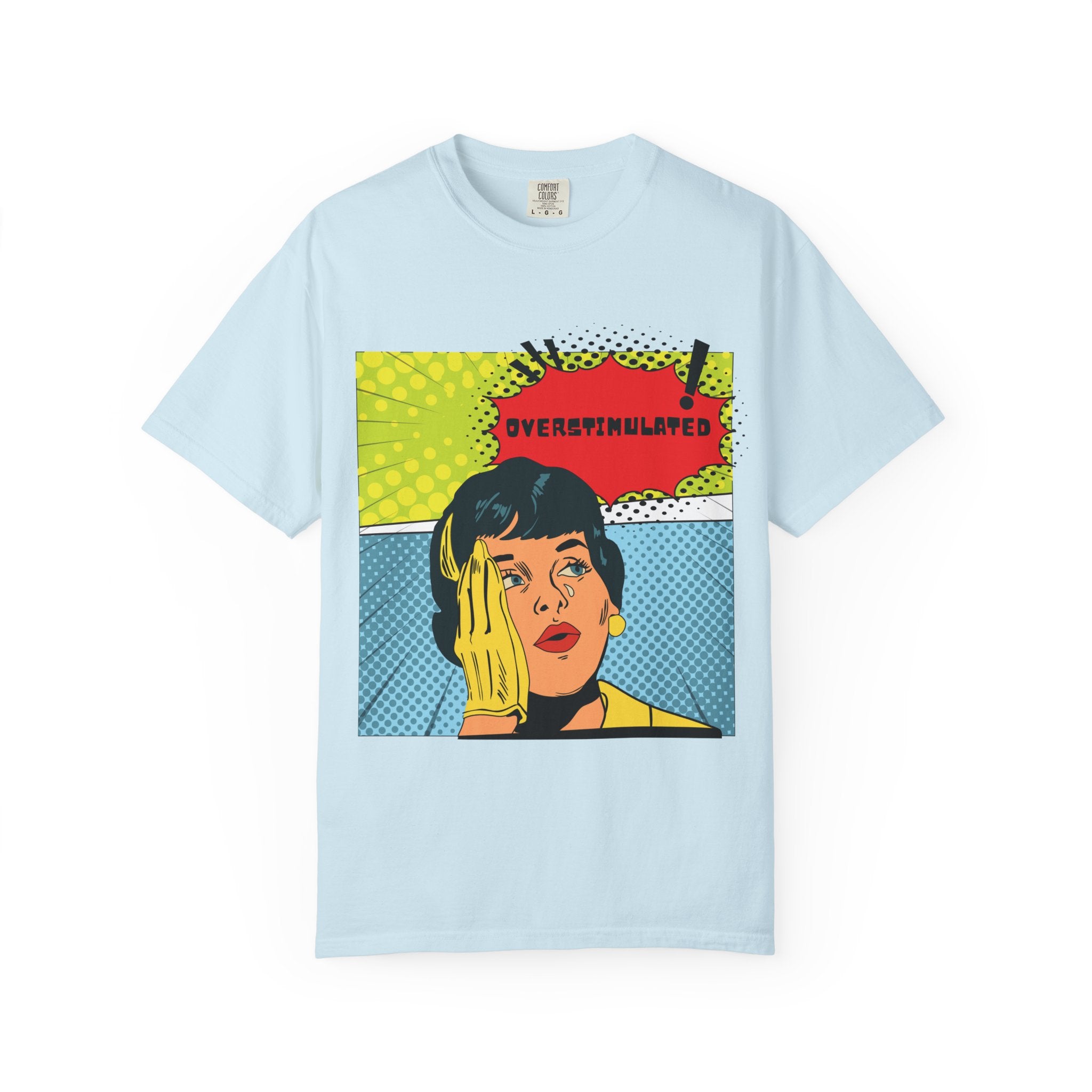 Pop Art 'Overstimulated' Graphic T-Shirt