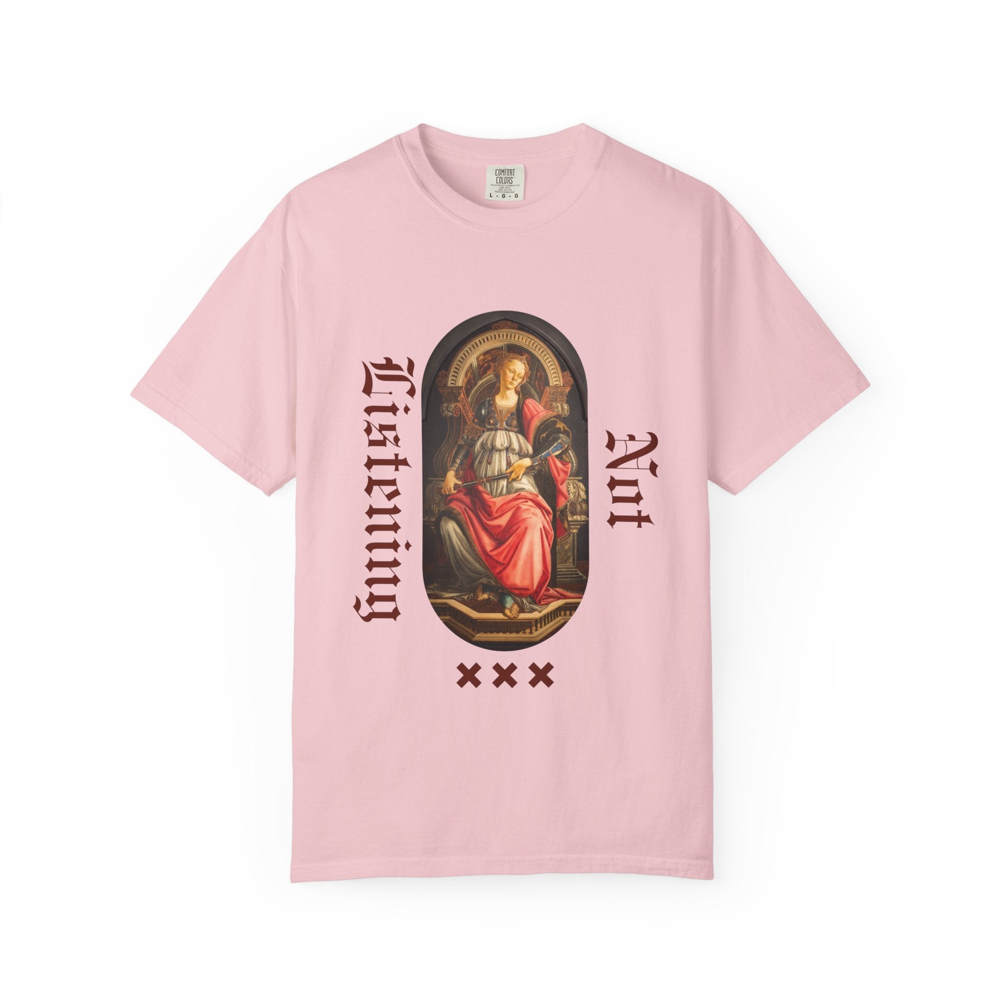 Art Vintage T-Shirt — 'Not Listening' Renaissance Graphic Tee