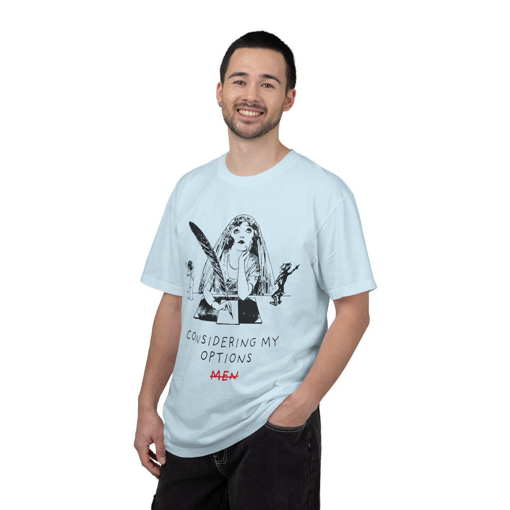 Considering My Options Men T‑Shirt — Feminist Graphic Tee