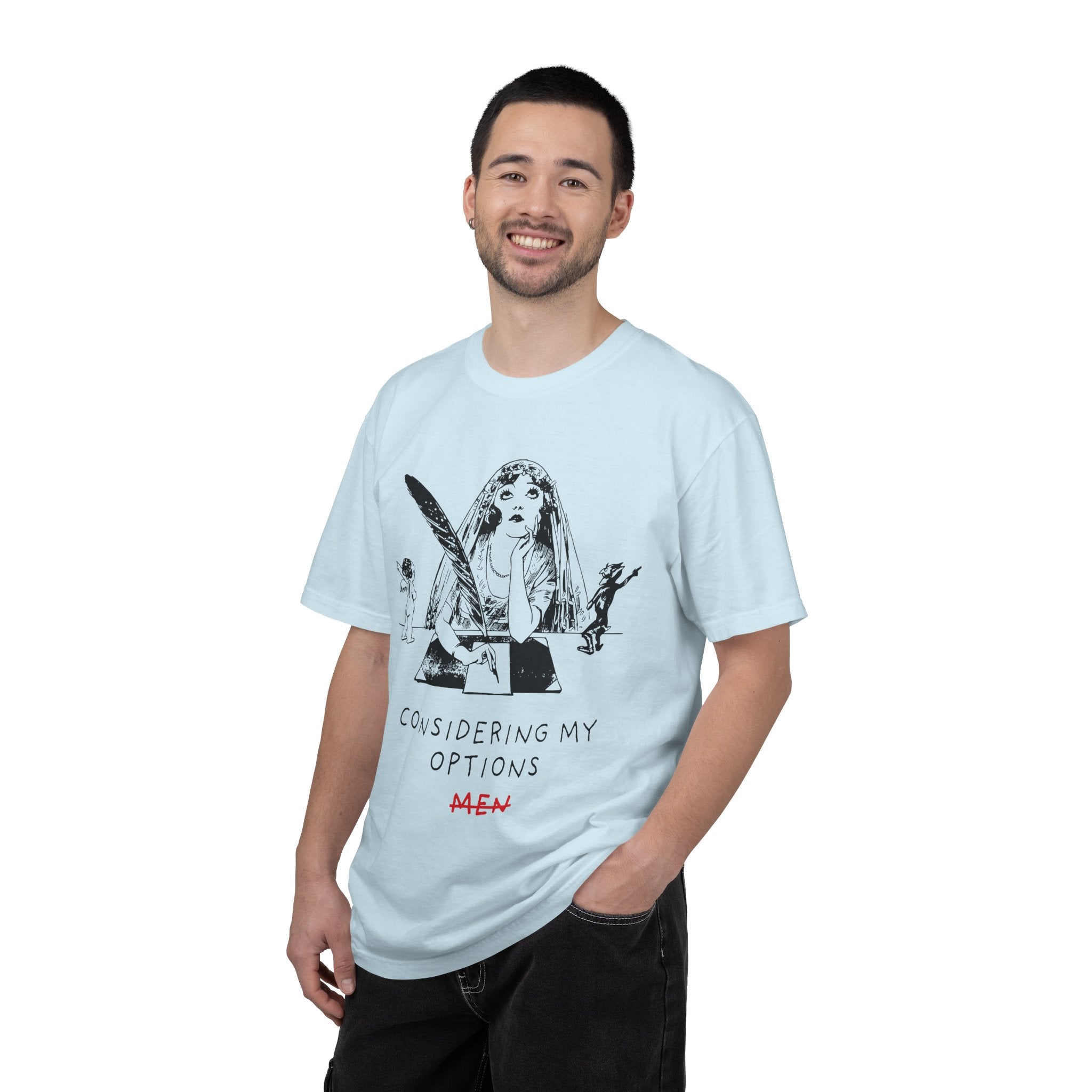 Considering My Options Men T‑Shirt — Feminist Graphic Tee