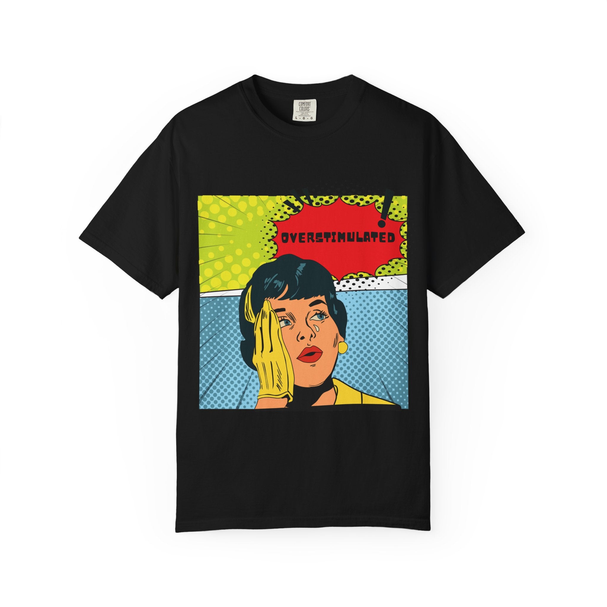 Pop Art 'Overstimulated' Graphic T-Shirt