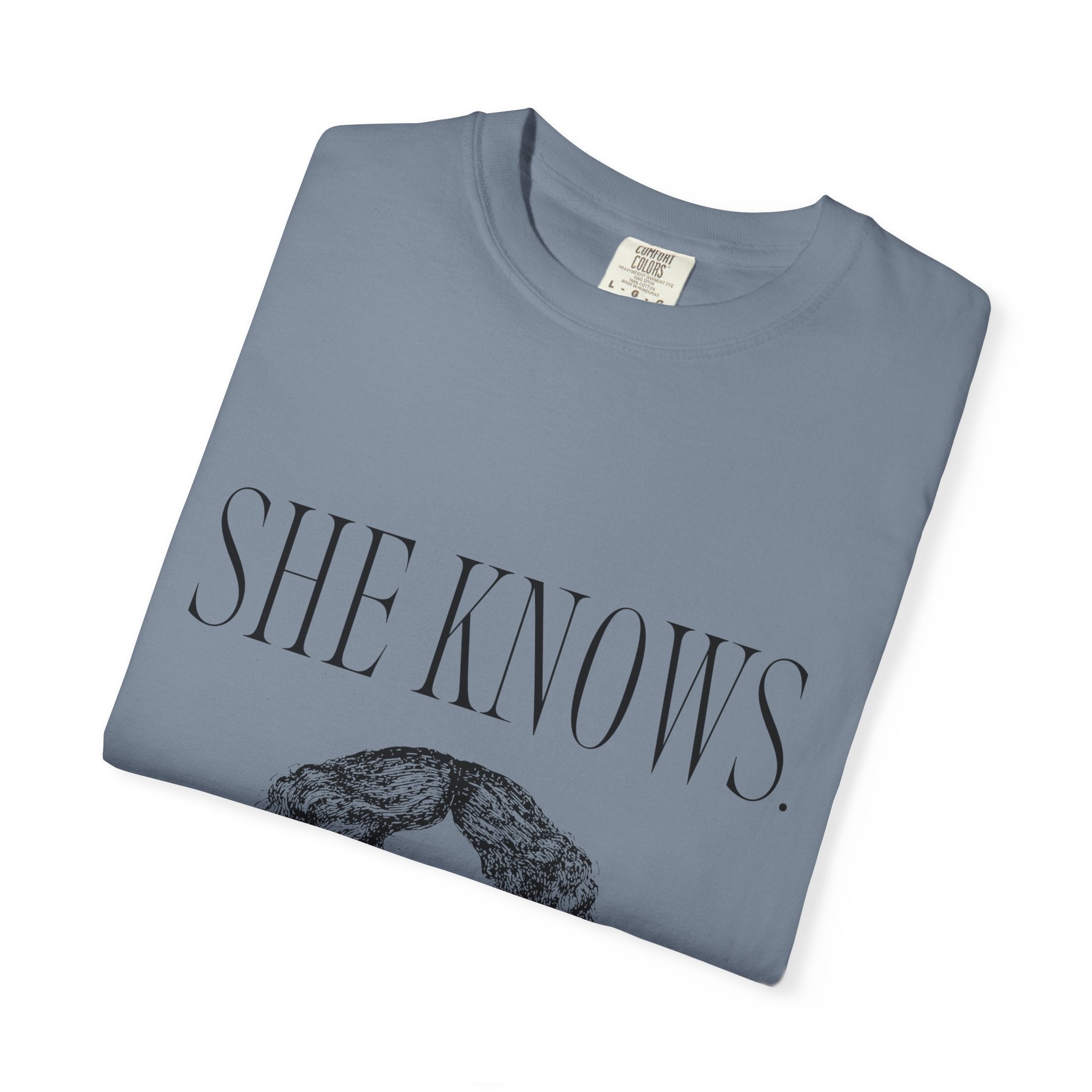 She Knows T-Shirt — Vintage Binoculars Graphic Tee