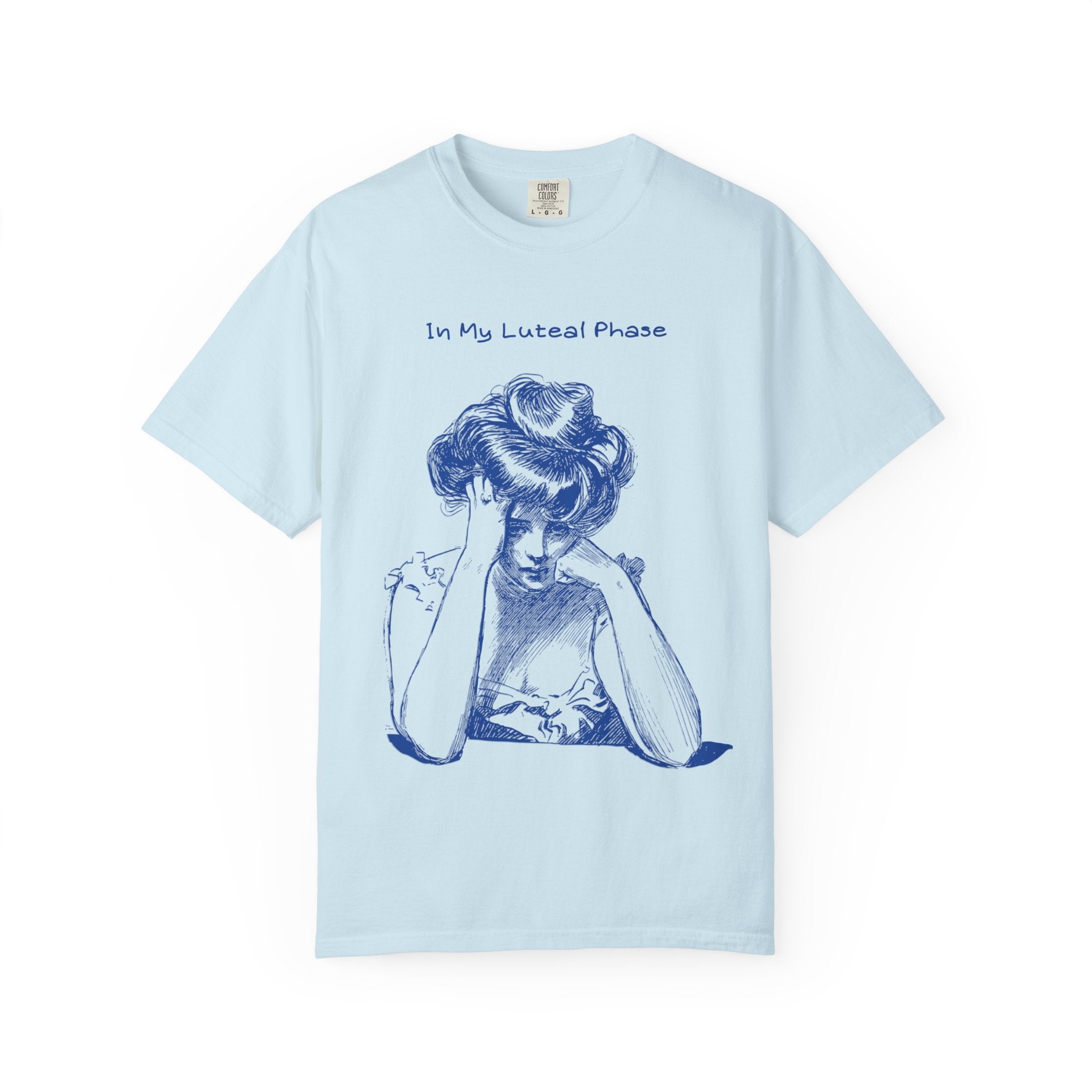 Luteal Phase Vintage Illustration Tee — "In My Luteal Phase" T-Shirt