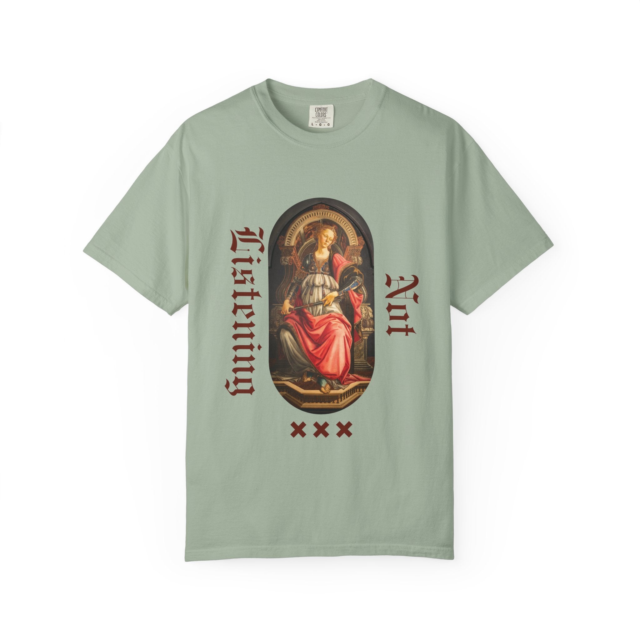 Art Vintage T-Shirt — 'Not Listening' Renaissance Graphic Tee
