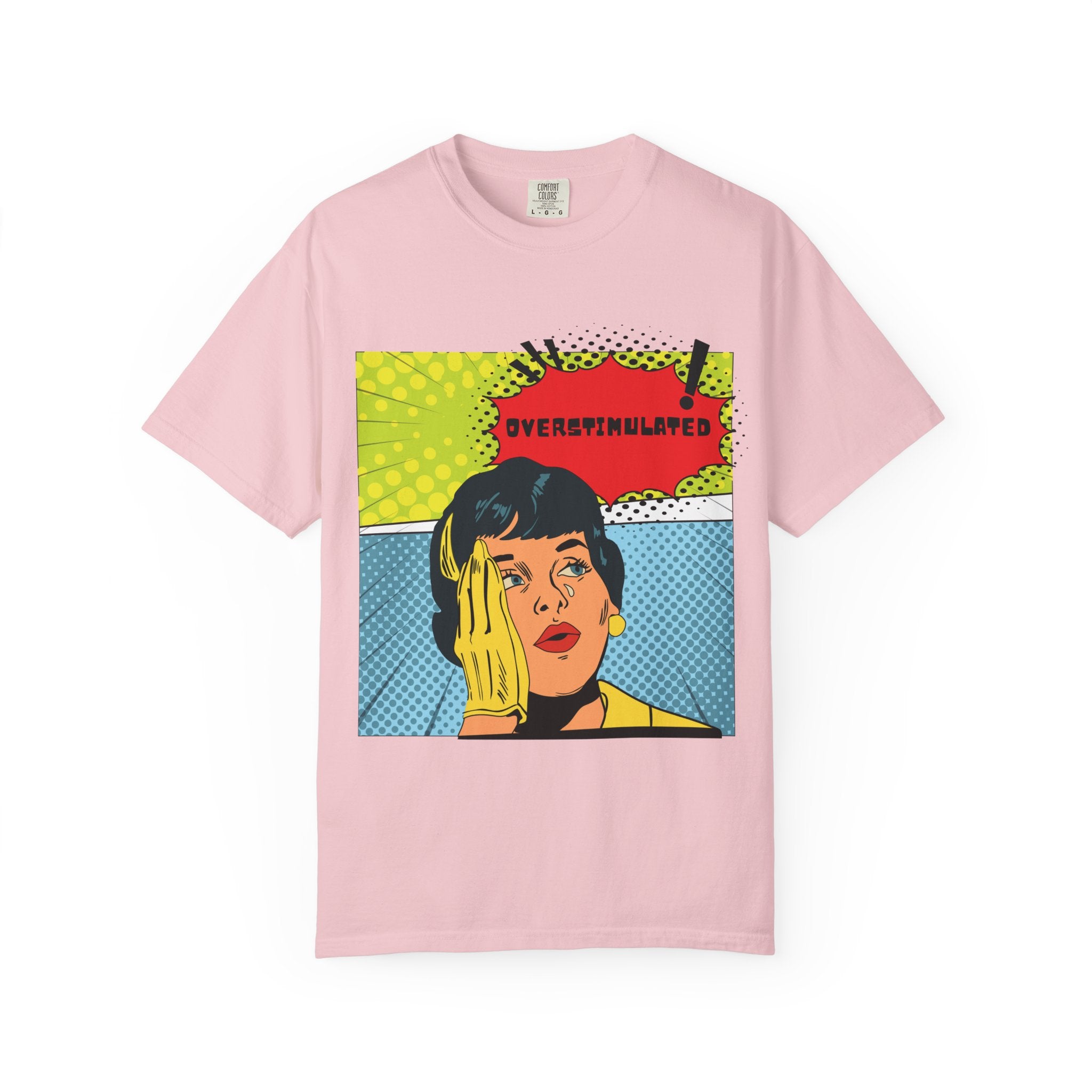 Pop Art 'Overstimulated' Graphic T-Shirt