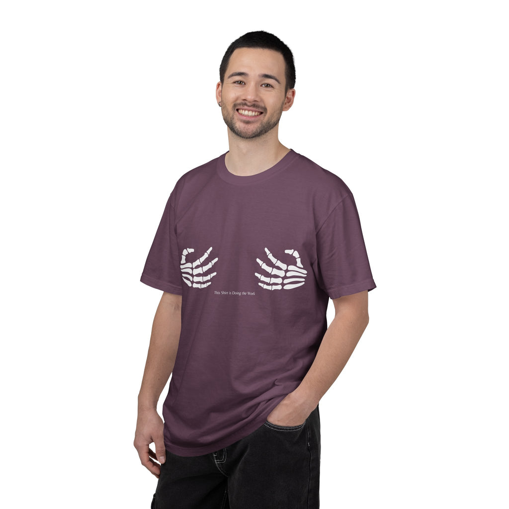 Skeleton Hands T‑Shirt — 'The Future Is Being Born' Graphic Tee