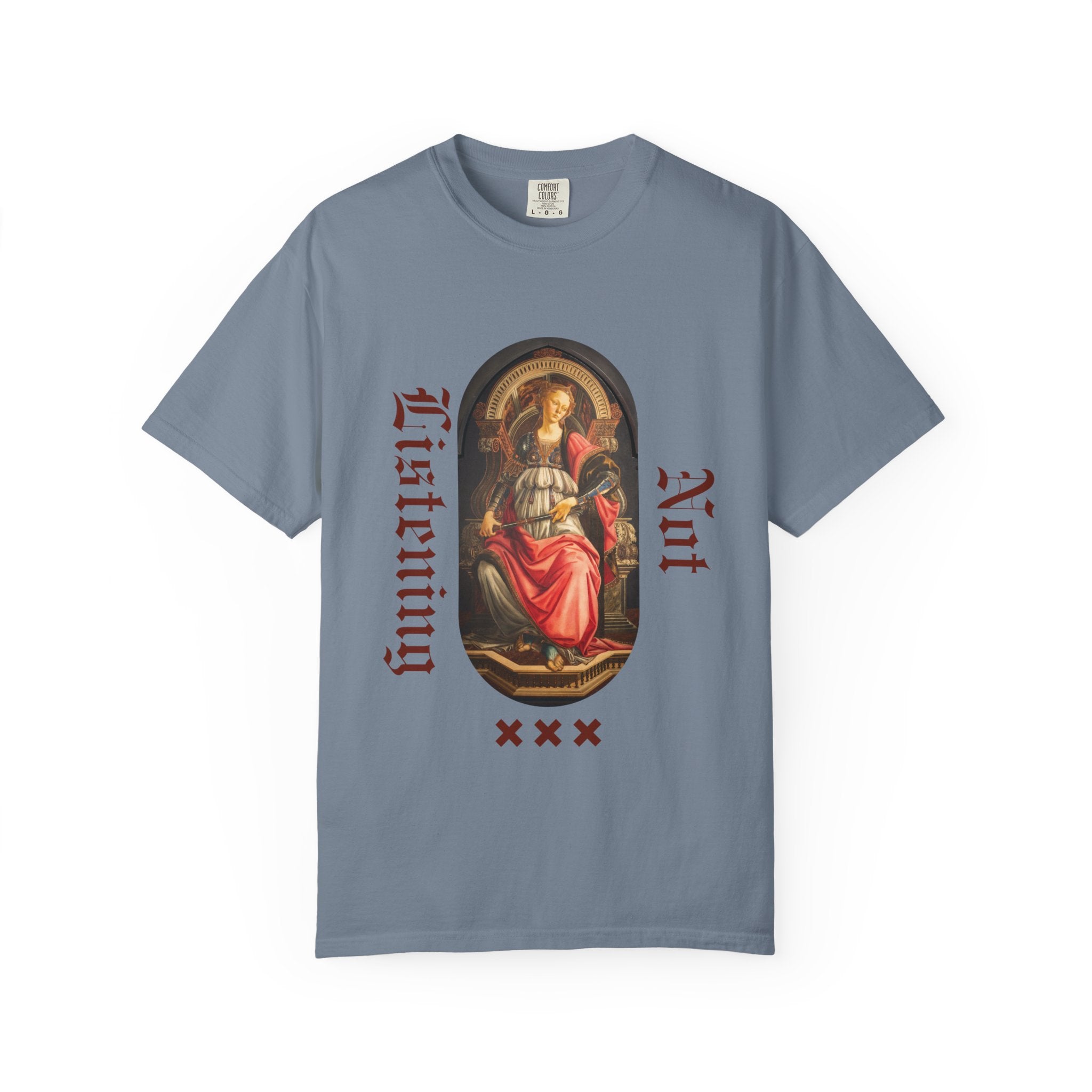 Art Vintage T-Shirt — 'Not Listening' Renaissance Graphic Tee