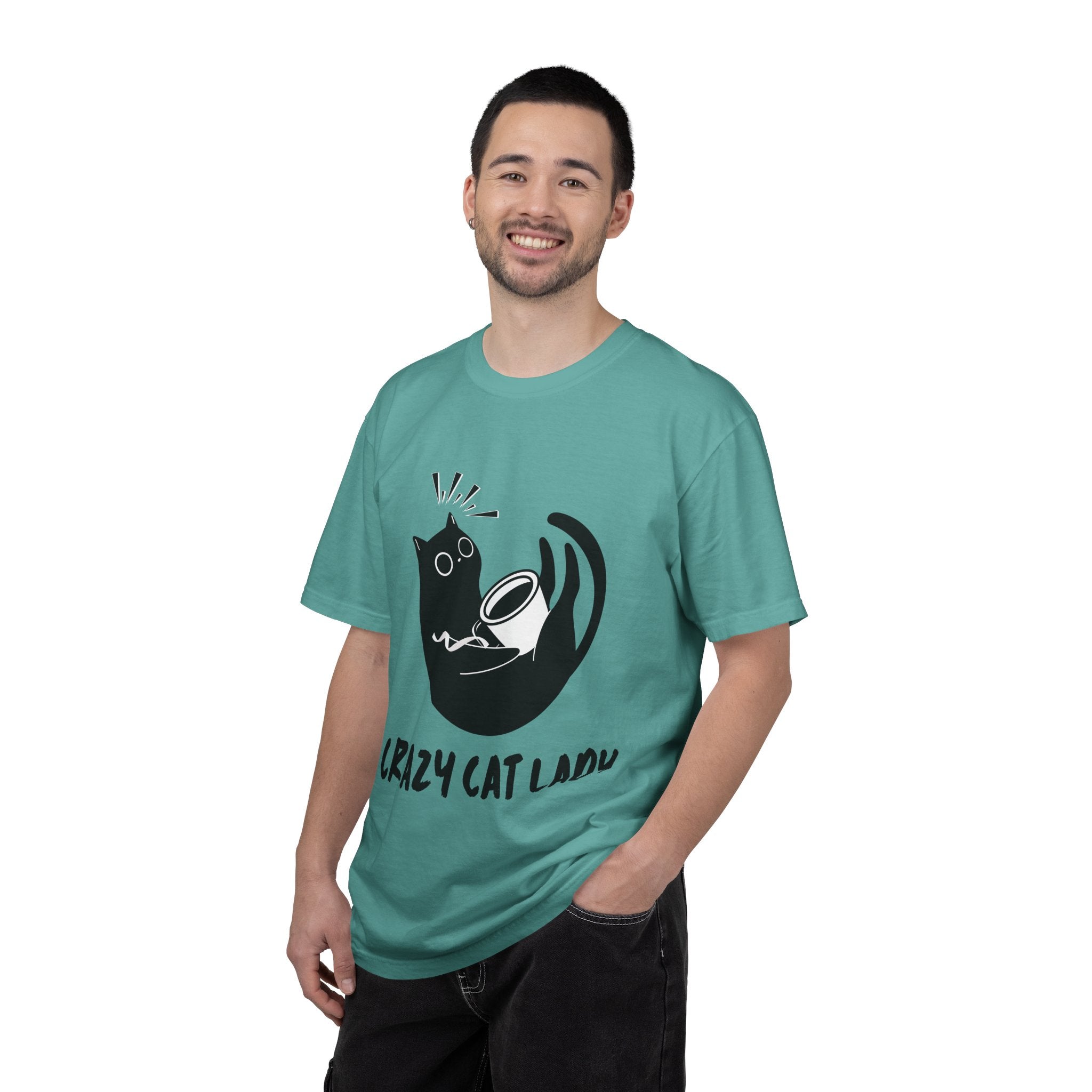 Crazy Cat Lady T-Shirt — Cute Black Cat Graphic Tee