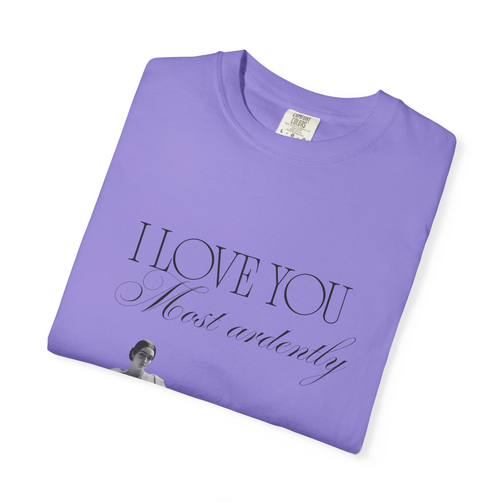 Romantic Vintage 'I Love You Most Ardently' T-Shirt