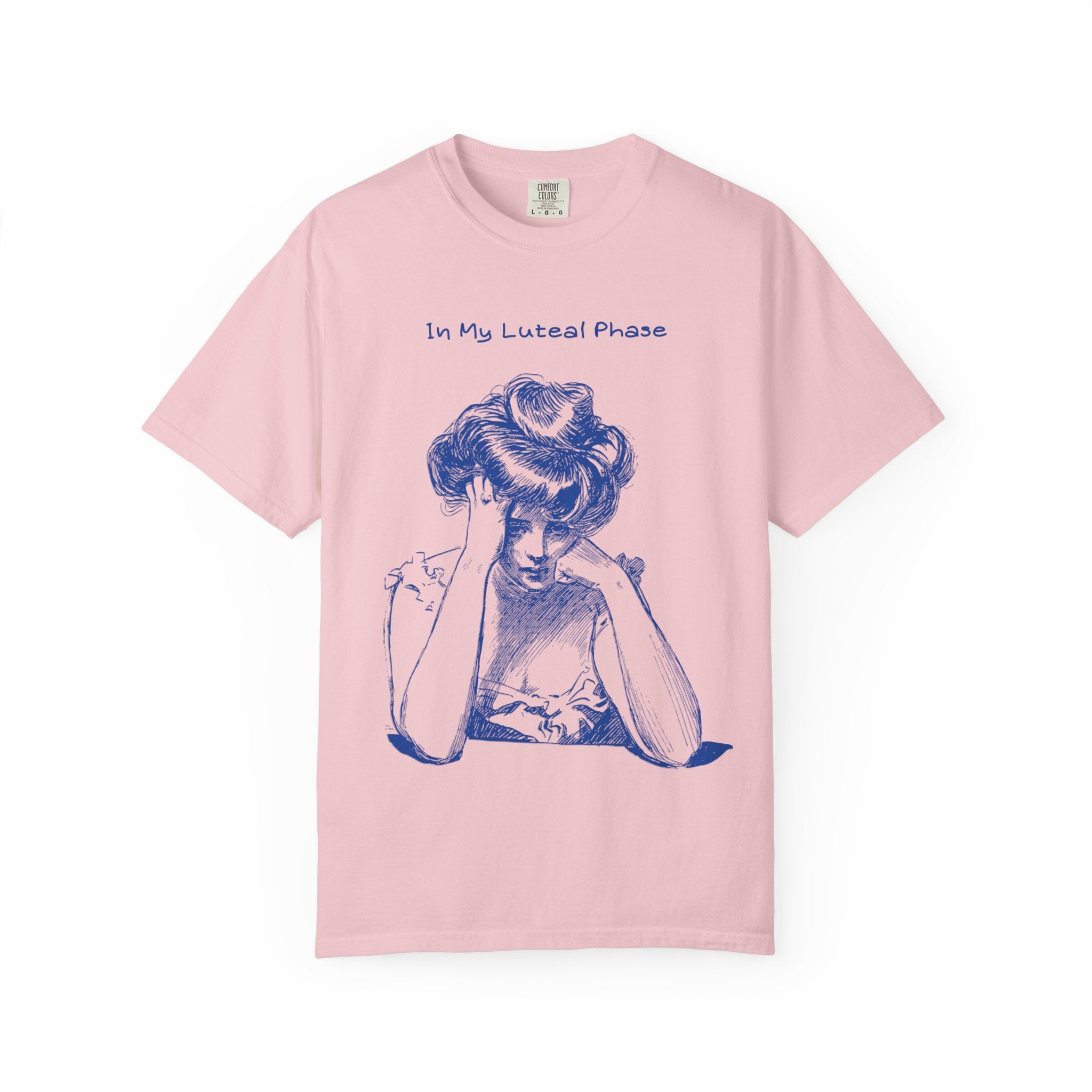 Luteal Phase Vintage Illustration Tee — "In My Luteal Phase" T-Shirt