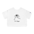 Eye Daisy Tee Hugger Cropped T-Shirt — Minimal Boho Graphic Crop Top