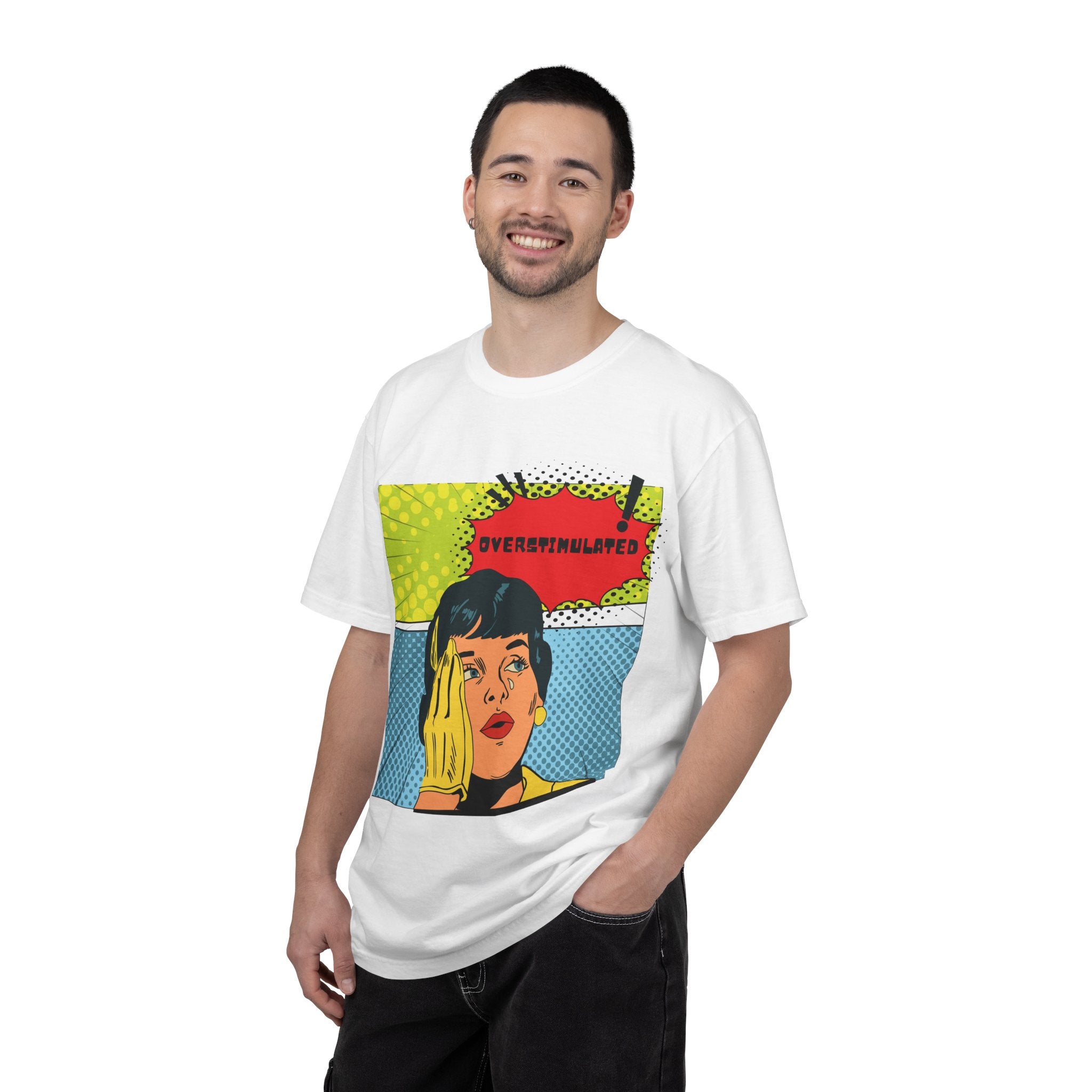 Pop Art 'Overstimulated' Graphic T-Shirt