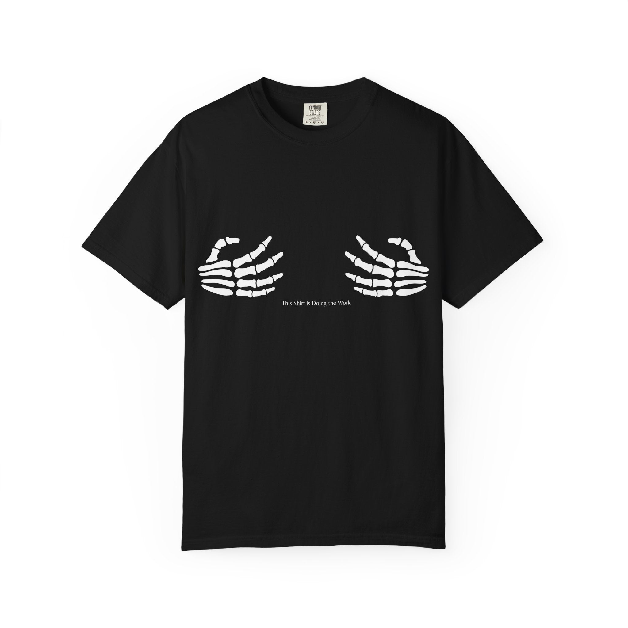 Skeleton Hands T‑Shirt — 'The Future Is Being Born' Graphic Tee