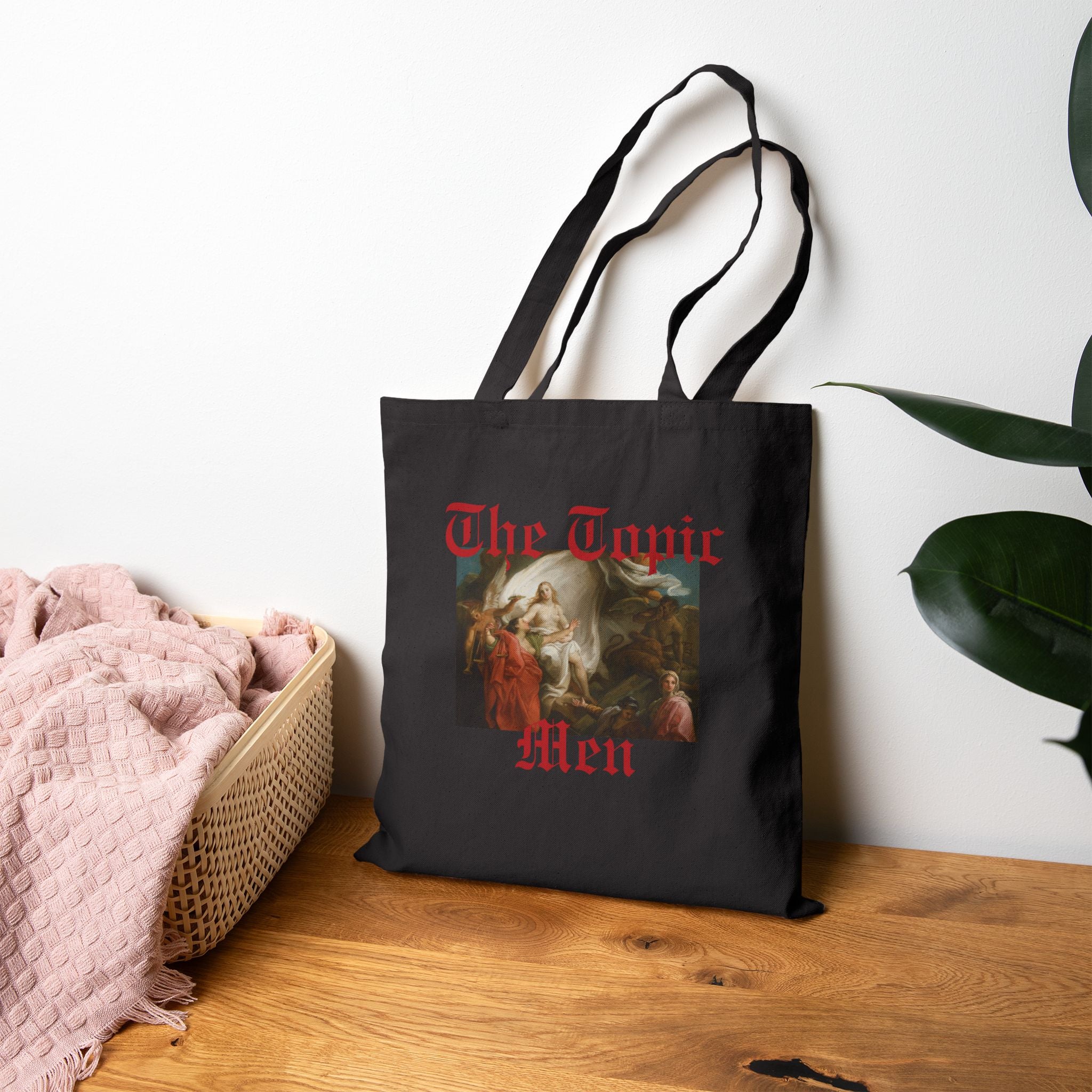 Tote Bag — 'The Toxic Men' Vintage Painting Tote for Feminist/Anti-Misogyny Activists