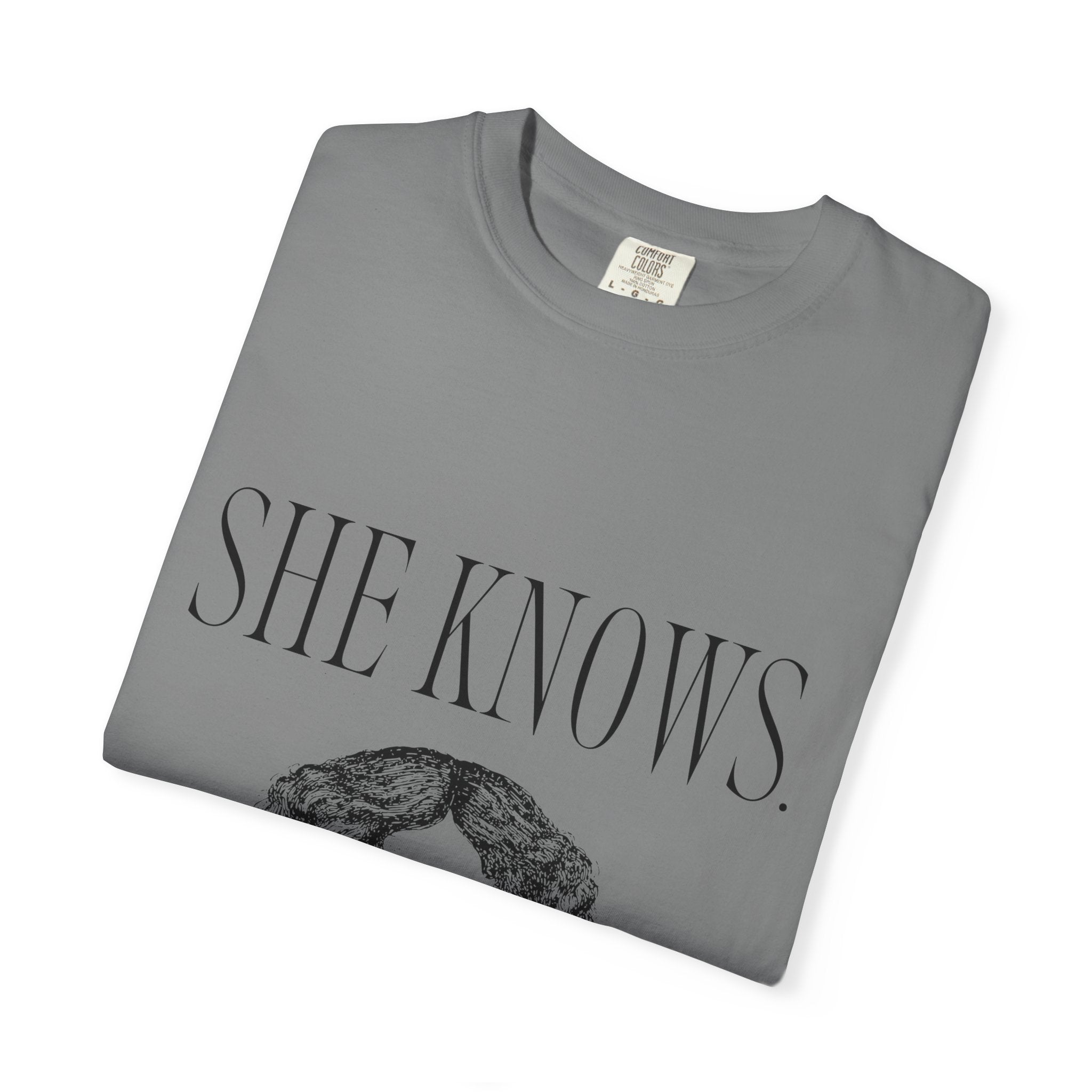 She Knows T-Shirt — Vintage Binoculars Graphic Tee